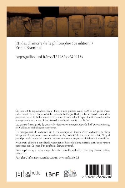Etudes d'histoire de la philosophie (3e édition)