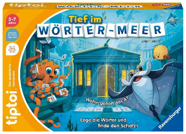 Ravensburger tiptoi 00103 Tief im Wörter-Meer, Spiel für Kin...