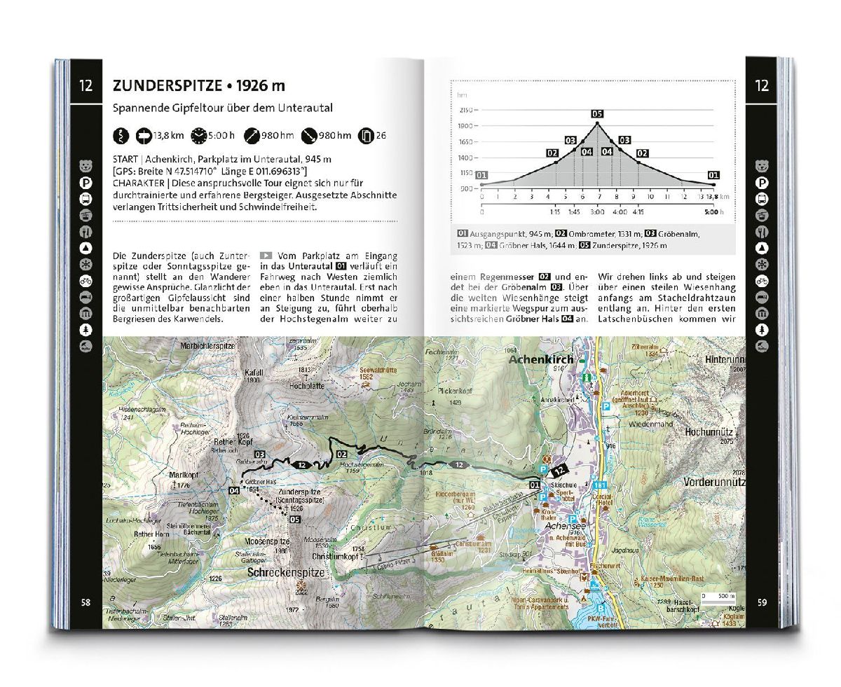 KOMPASS Wanderführer Achensee, Karwendel, Brandenberger Alpen, Rofan, 55 Touren mit Extra-Tourenkarte