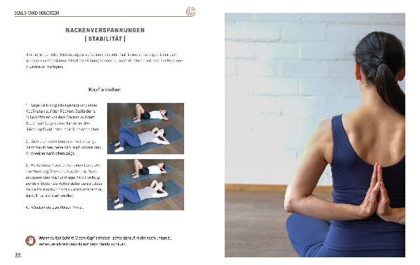 Schmerzlindern mit Yoga Nacken Schulter Rücken