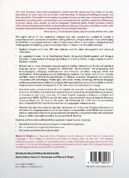 Foundations of Bilingual Education and Bilingualism