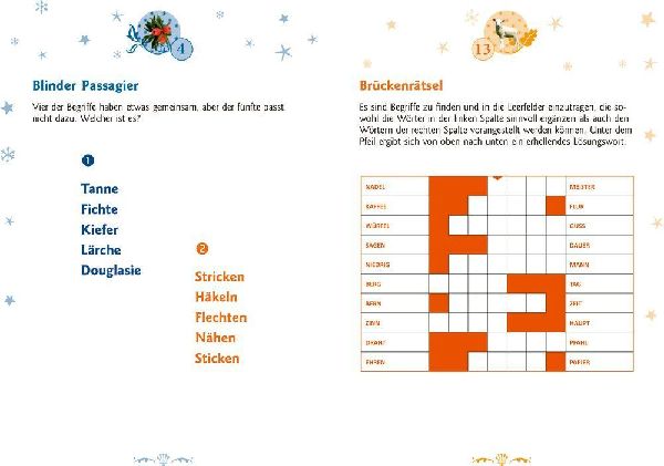 Adventskalenderbuch mit Türchen - All überall auf den Tannenspitzen ...