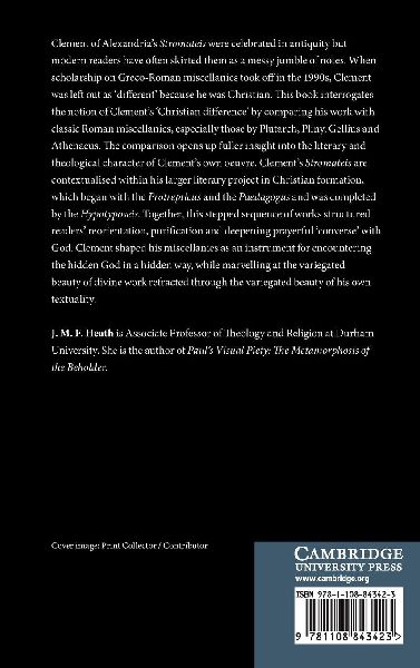 Clement of Alexandria and the Shaping of Christian Literary Practice