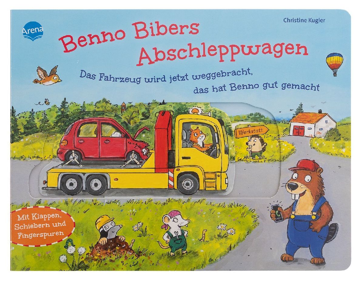 Benno Bibers Abschleppwagen. Das Fahrzeug wird jetzt weggebrac...
