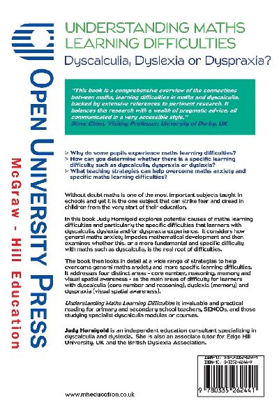 Understanding Learning Difficulties in Maths: Dyscalculia, Dyslexia or Dyspraxia?