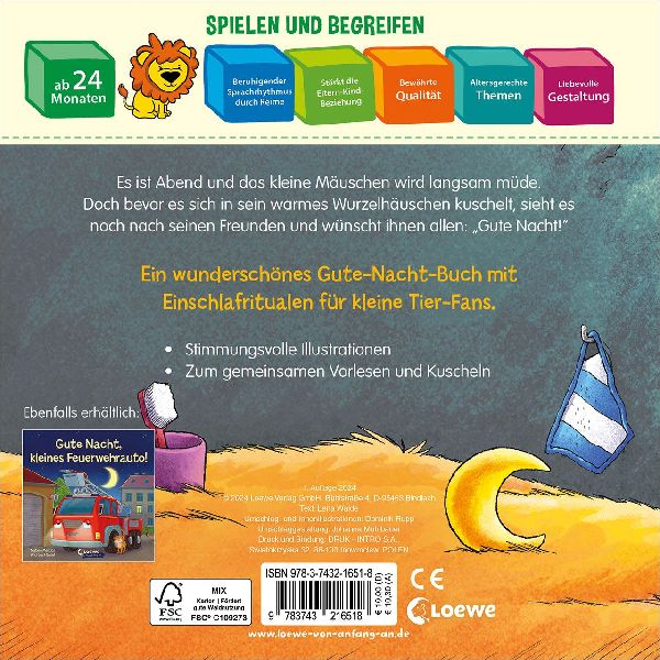 Gute Nacht, kleines Mäuschen!