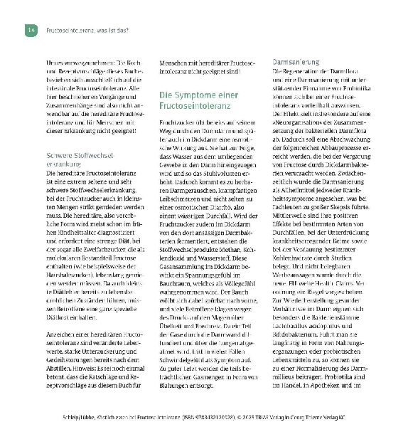 Köstlich essen Fructoseintoleranz