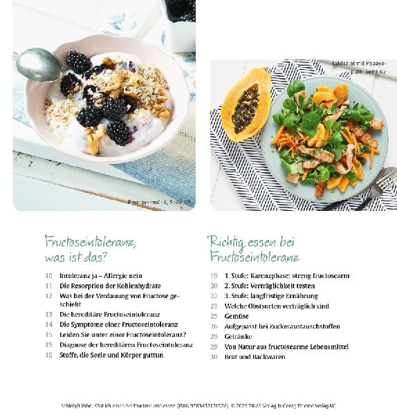 Köstlich essen Fructoseintoleranz