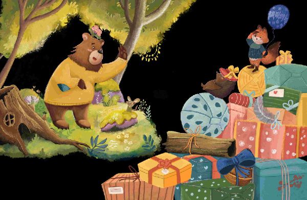Der Bär hat heute Lust zu feiern - Today, The Bear Wants to Party