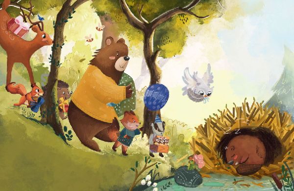 Der Bär hat heute Lust zu feiern - Today, The Bear Wants to Party