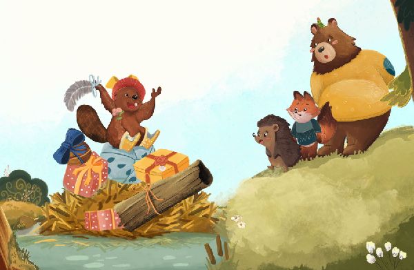 Der Bär hat heute Lust zu feiern - Today, The Bear Wants to Party