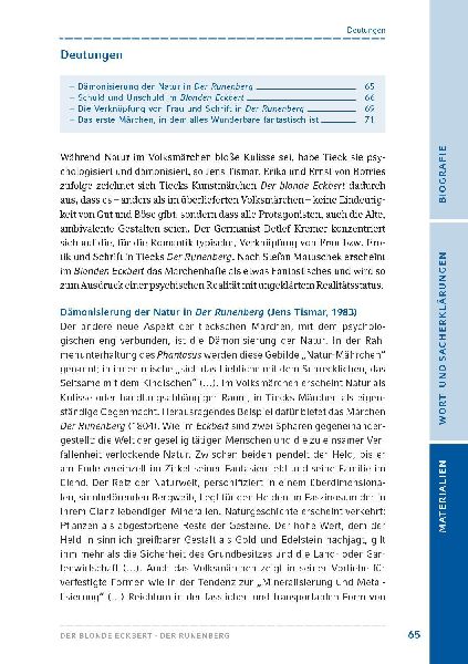 Der blonde Eckbert / Der Runenberg