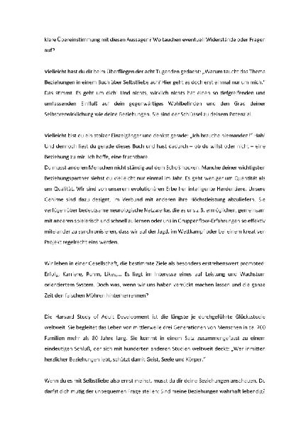 Heirate dich selbst