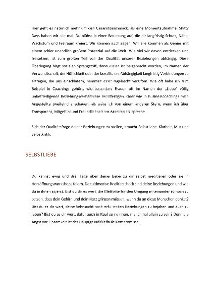 Heirate dich selbst