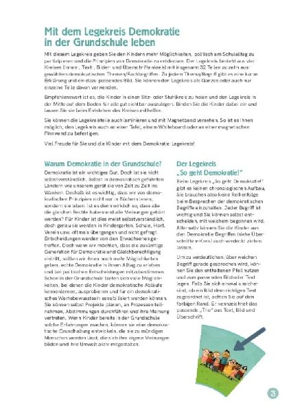 So geht Demokratie! Legekreis für die Grundschule in 10 Bildern