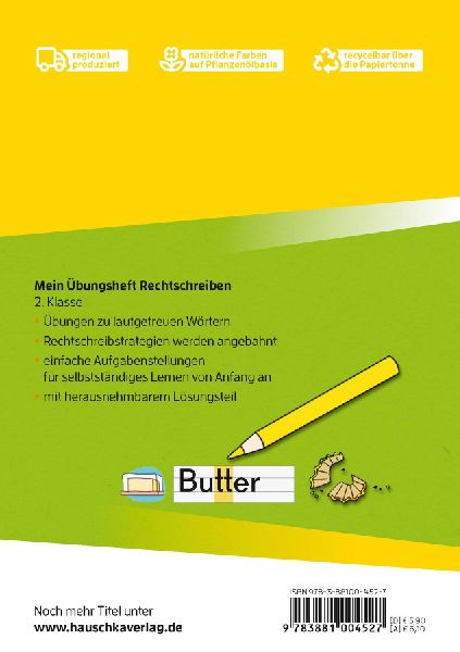 Mein Übungsheft Rechtschreiben 2. Klasse