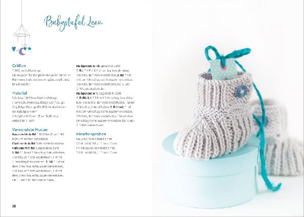 Süße Babyschühchen stricken