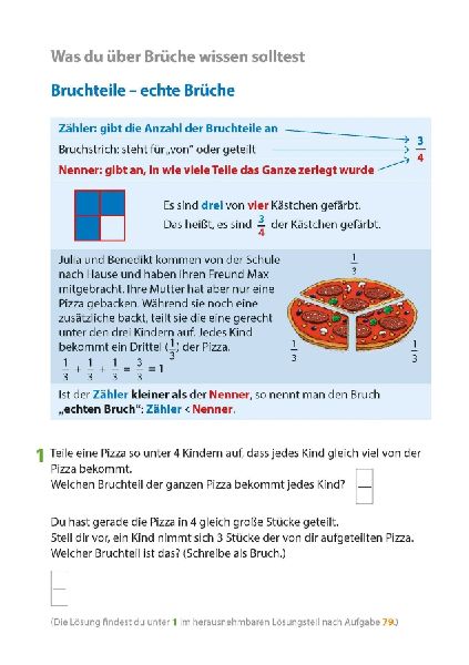 Bruchrechnen ab 6. Klasse