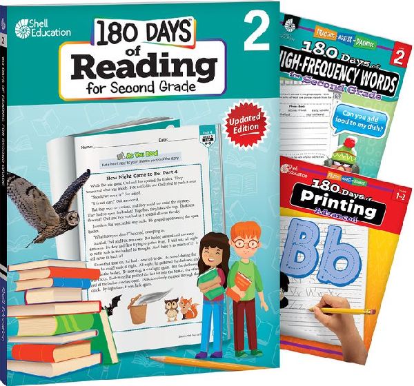 180 Days(tm) Reading, High-Frequency Words, & Printing Gra...