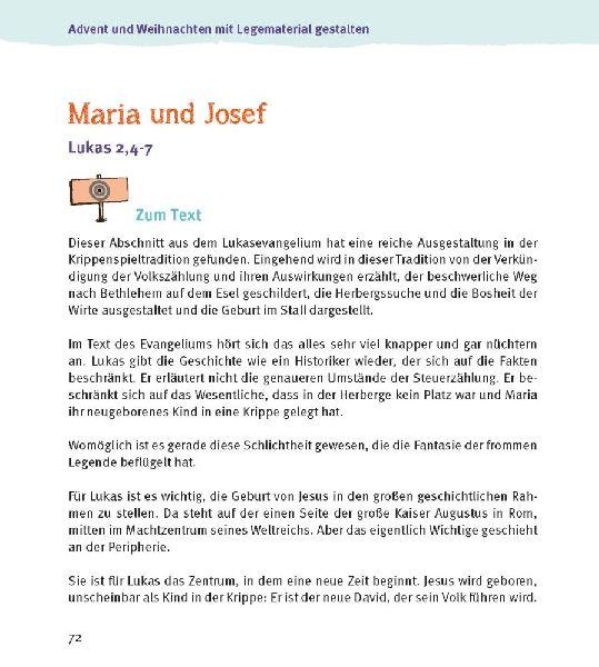 Advent und Weihnachten mit Legematerial gestalten