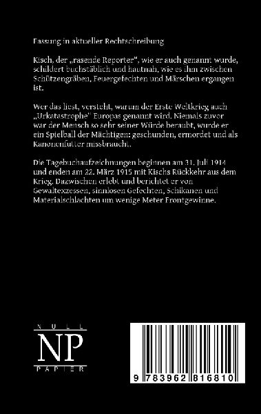 Schreib das auf, Kisch!