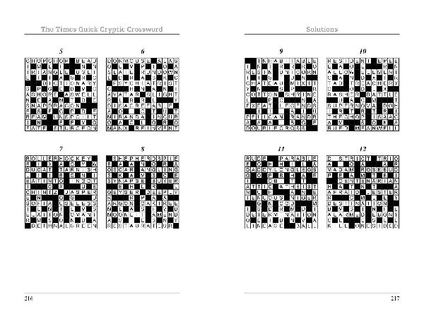 TIMES QUICK CRYPTIC XWORD 11