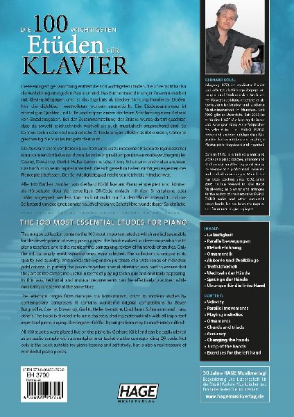 Die 100 wichtigsten Etüden für Klavier + QR-Codes