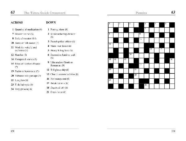 TIMES QUICK XWORD 30 PB