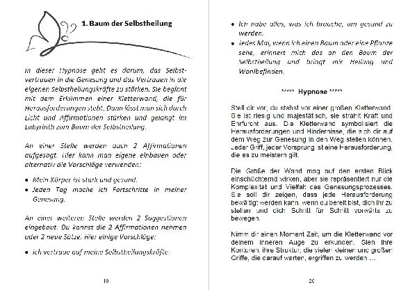Hypnosetexte zum Vorlesen und selber Zusammenstellen 8