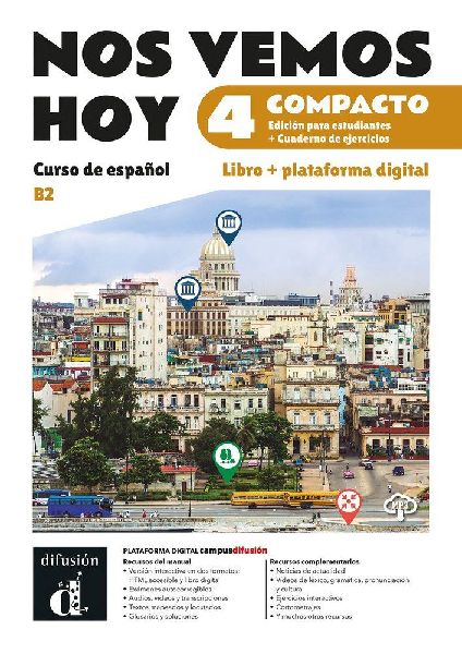 Nos vemos hoy 4 Compacto Ed. hibrida estudiantes + cuaderno de...