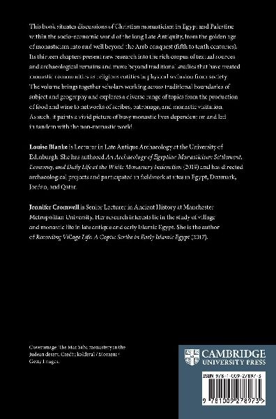 Monastic Economies in Late Antique Egypt and Palestine