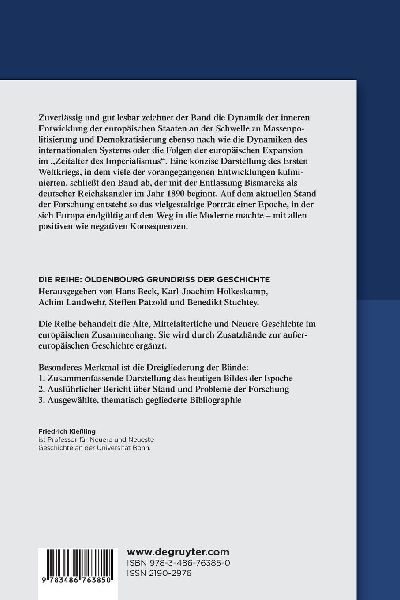 Europa im Zeitalter des Imperialismus 1890-1918