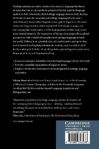 The Acquisition of Heritage Languages