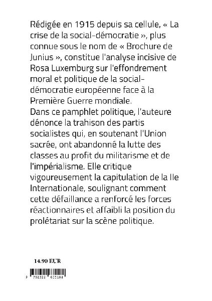 La crise de la social-démocratie (Brochure de Junius)
