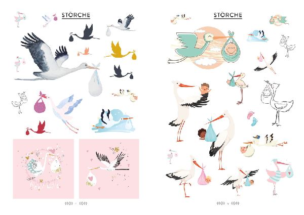 Bullet Journal - Stickerbuch Hello Baby: 750 bezaubernde Sprüche und Schmuckelemente zur Geburt