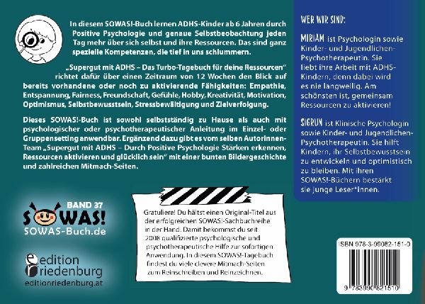 Supergut mit ADHS - Das Turbo-Tagebuch für deine Ressourcen