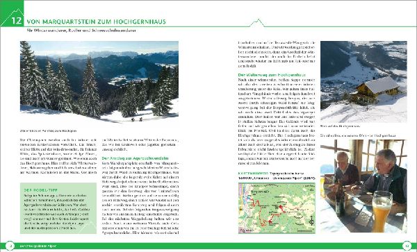 Winterwanderungen in den Bayerischen Alpen. Die 44 schönsten Touren zu durchgehend geöffneten Hütten und über 35 weitere Wanderziele in Kürze