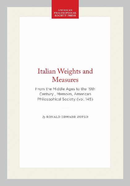 Italian Weights and Measures