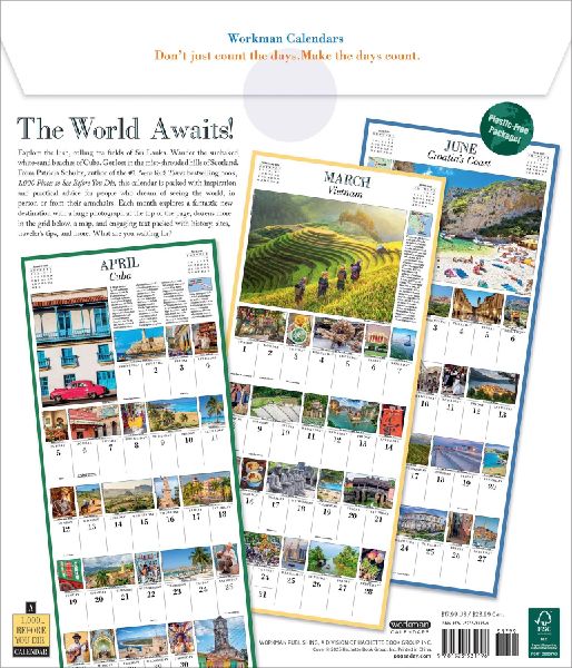 1,000 Places to See Before You Die Picture-A-Day(r) Wall Calendar 2026