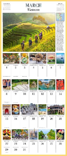 1,000 Places to See Before You Die Picture-A-Day(r) Wall Calendar 2026