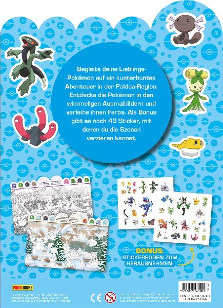Pokémon: Das verrückte Wimmelmalbuch - Entdecke Paldea!