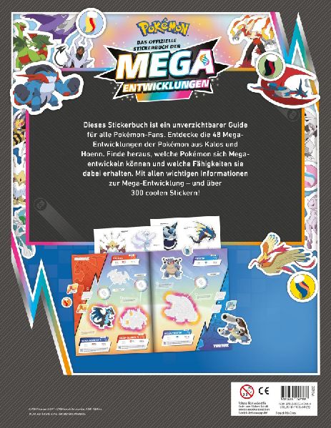 Pokémon: Das offizielle Stickerbuch der Mega-Entwicklungen
