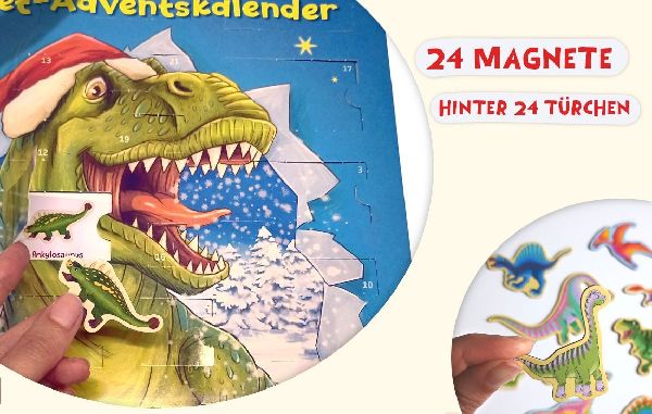 Dino-Magnet-Adventskalender
