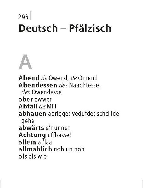 Langenscheidt Lilliput Pfälzisch