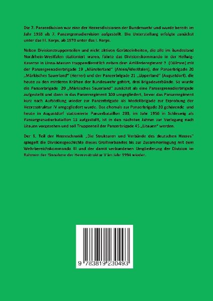7. "Westfälische" Panzerdivision" - "Eine deutsche Division im Sauer-, Münster- und Lipperland"