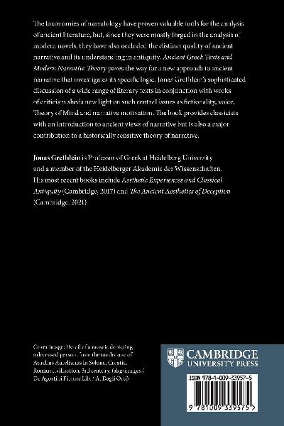 Ancient Greek Texts and Modern Narrative Theory