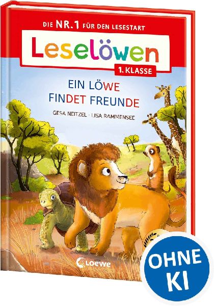 Leselöwen 1. Klasse - Ein Löwe findet Freunde (Großbuchstab...
