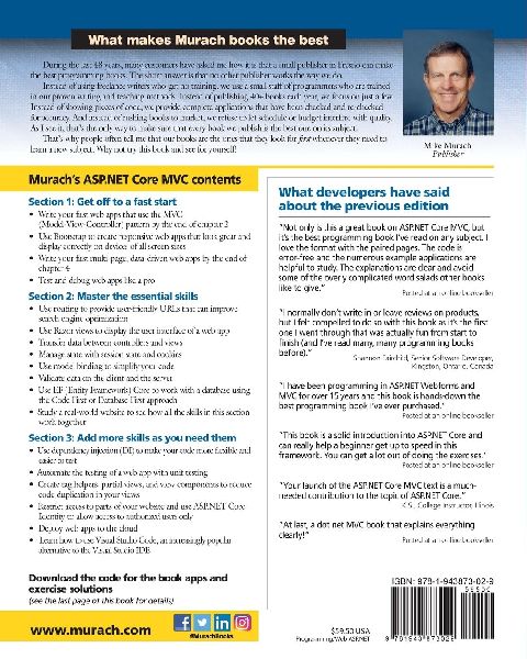 Murach's ASP.NET Core MVC (2nd Edition)