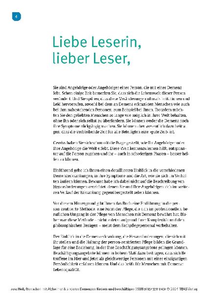 Menschen mit Alzheimer & anderen Demenzen fördern und beschäftigen