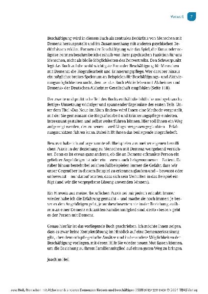 Menschen mit Alzheimer & anderen Demenzen fördern und beschäftigen